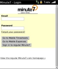 Login at Minute7.com