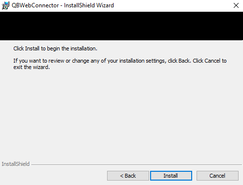 Install QuickBooks Web Connector
