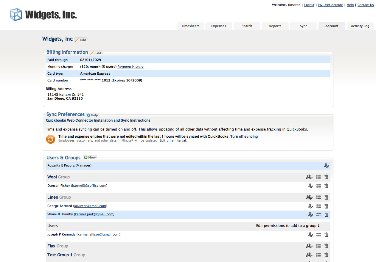Company Account